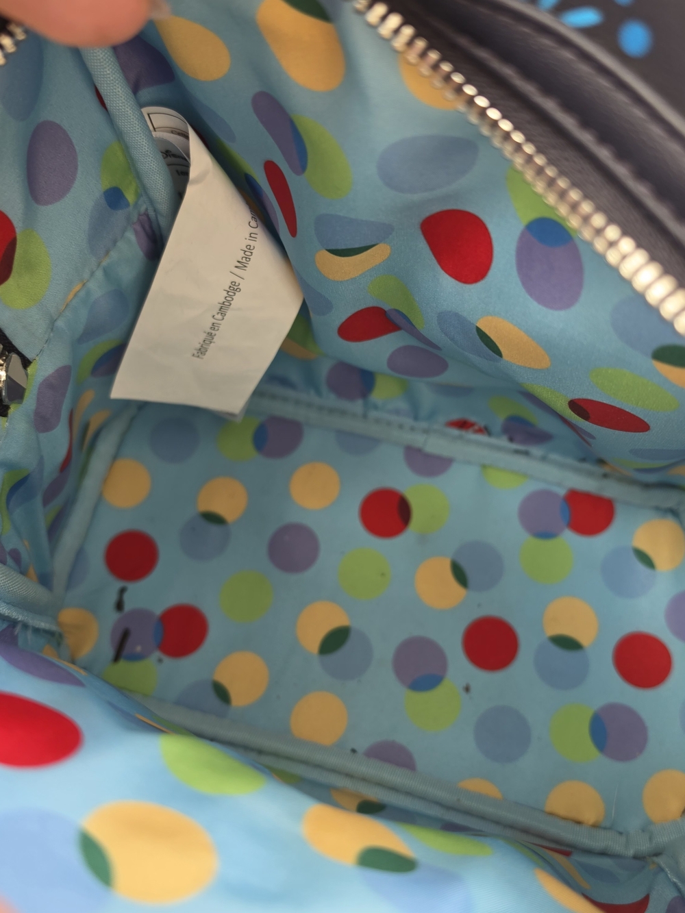 Disney Parks Loungefly Black 'Inside Out' Mini Backpack Joy Sadness Bingbong - Picture 8 of 8
